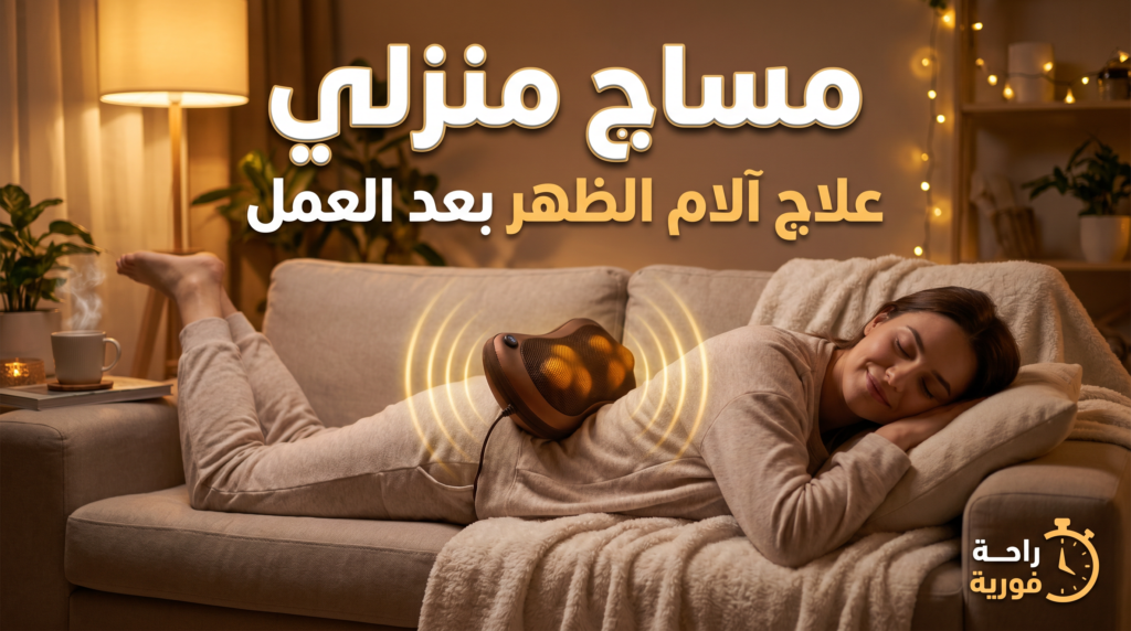 فوائد المساج المنزلي لعلاج آلام الظهر والرقبة من العمل.
