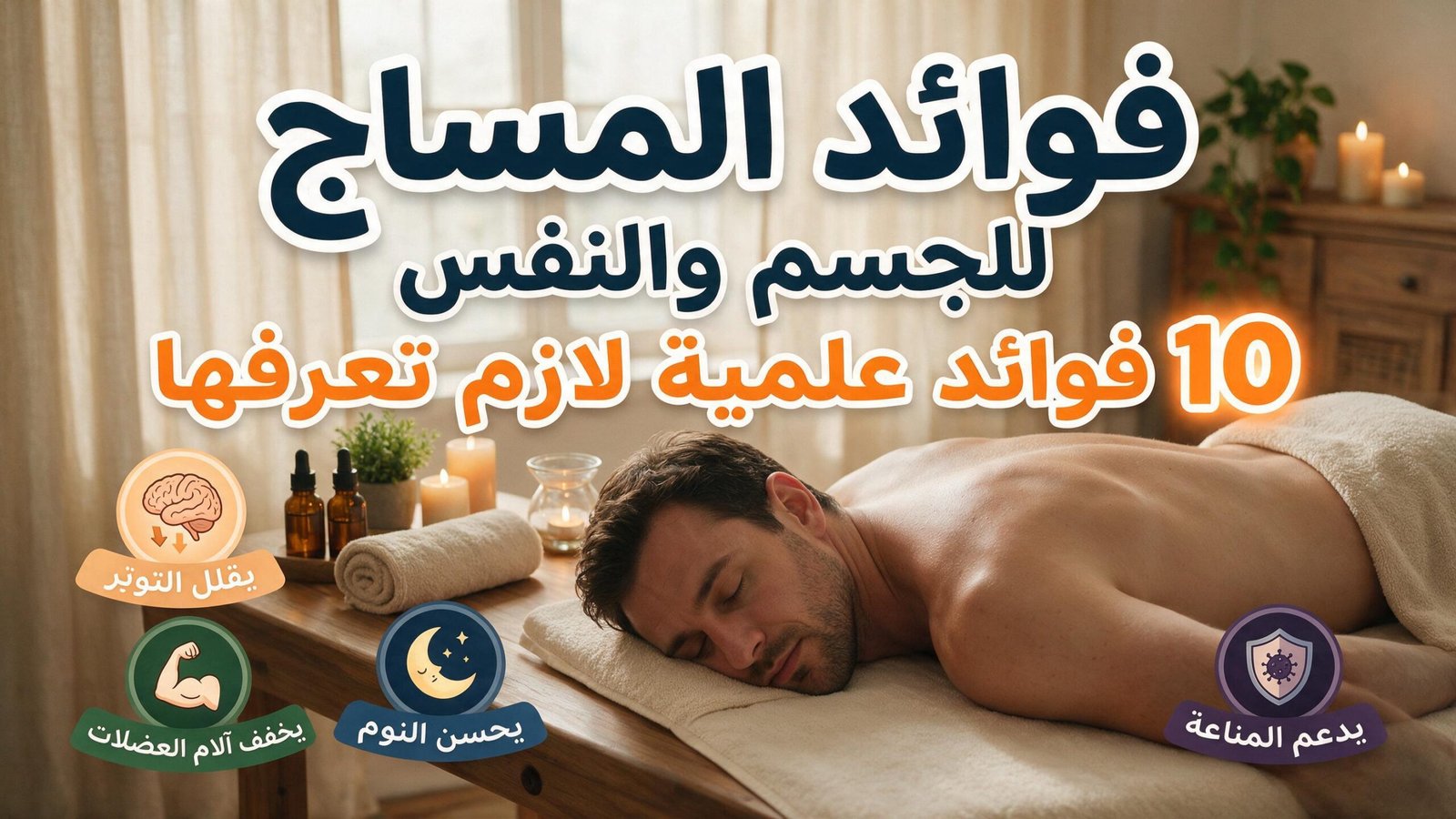 فوائد المساج للجسم والنفس وتخفيف آلام العضلات.